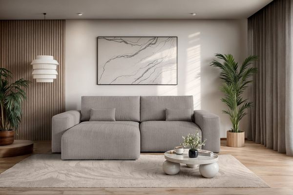 OTTO home Ecksofa MATTS Schlafsofa mit Bettkasten, Maße B/T/H: 265/159/89 cm, L-Form mit Recamiere rechts oder links, hoher Sitzkomfort