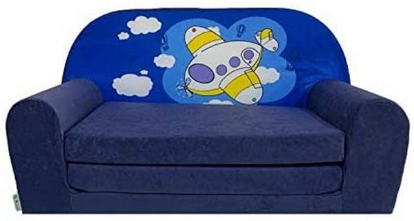FORTISLINE Kindersitzgruppe Kindersofa "MINI" Kindercouch zum Aufklappen W386