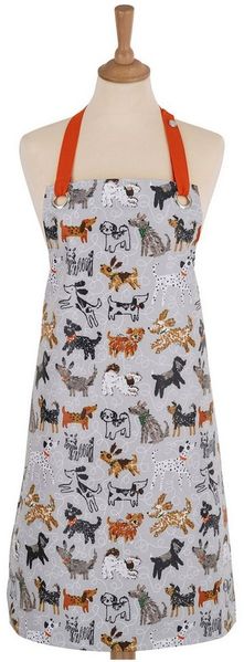 Ulster Weavers Kochschürze Dog Days, (Set, 1-tlg, Set), PVC beschichtete Kochschürze 100% Baumwolle mit PVC-Überzug ca. 59x81 cm