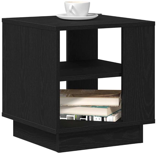 vidaXL Couchtisch Schwarz Eichen-Optik 40 x 40 x 43 cm Holzwerkstoff 862715 Bild 3