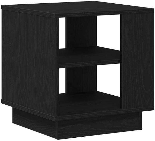 vidaXL Couchtisch Schwarz Eichen-Optik 40 x 40 x 43 cm Holzwerkstoff 862715 Bild 2