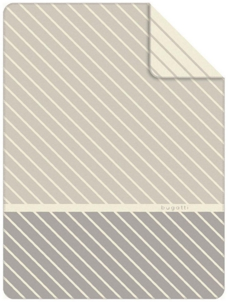 Wohndecke PADDI, 150 x 200 cm, Grau, Beige, Braun, bugatti, Mischgewebe