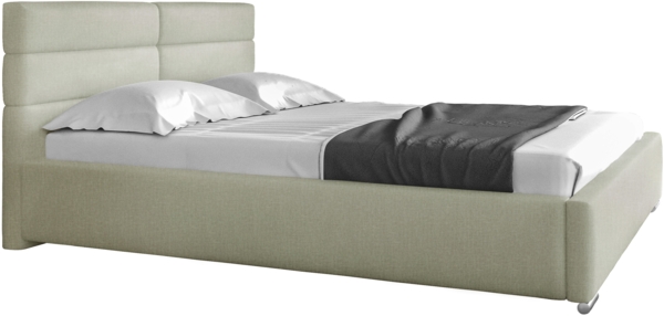 99rooms Odalys Polsterbett Strukturstoff INARI Beige 160x200 cm ohne Bettkasten Bild 3