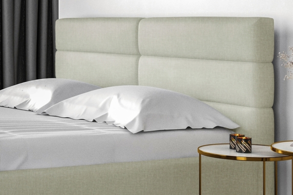 99rooms Odalys Polsterbett Strukturstoff INARI Beige 160x200 cm ohne Bettkasten Bild 2