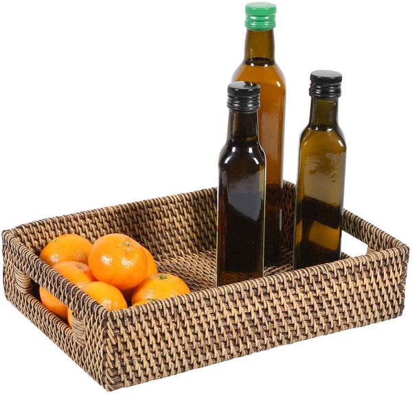 Rattan Tablett Lisa rechteckig L