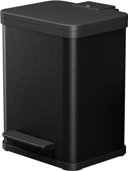 Hailo 'Öko Plus M' Treteimer, Stahlblech, Schwarz, 18 (2x9) Liter