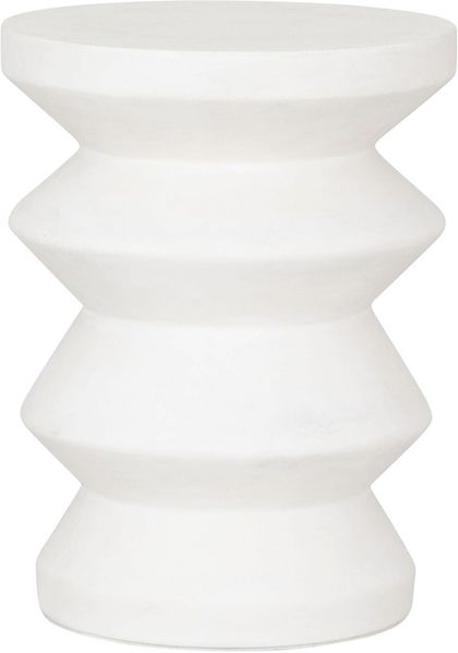 Hocker Zig Zag aus Faserzement, 34 x 34 x 45 cm