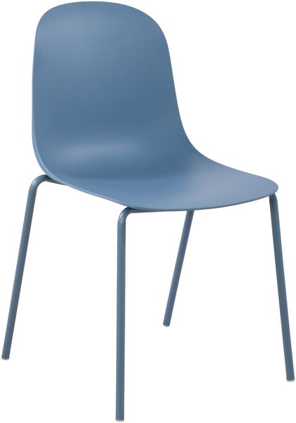 CLP 2er Sitzgruppe Veldin Set 1 Tisch 2 Stapelstühle wetterfest UV-beständig,blau Bild 7