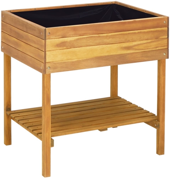 vidaXL Hochkübel 78,5 x 58,5 x 78,5 cm Massivholz Akazie 46584