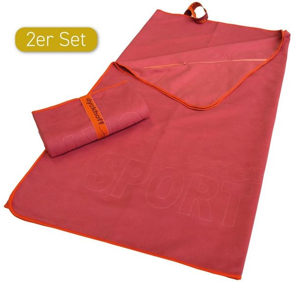 Dyckhoff Sporthandtuch Mikrofaser Sporttuch, Microfaser (2-St), auch als 2er Set erhätlich