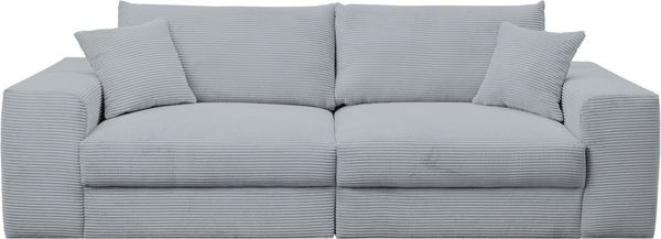 WERK2 Big-Sofa Rozzana Mega Sofa mit viel Platz, aktuelle Bezüge. Breite 246cm, mit losen Rückenkissen, gemütlich, in Cord, Breitcord und Plüsch Bezug
