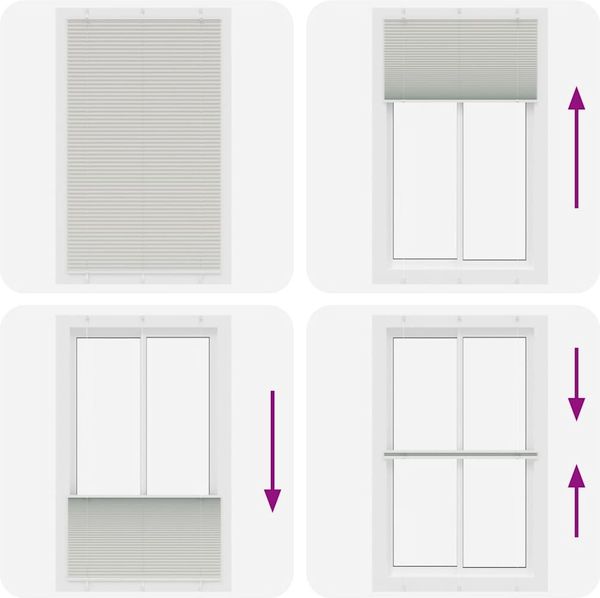 vidaXL Plissee Hellgrau 120x200 cm Stoffbreite 119,4 cm Polyester 4015368 Bild 7