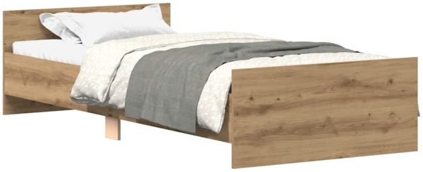 vidaXL Bettgestell ohne Matratze Artisan-Eiche 100x200cm Holzwerkstoff 857477
