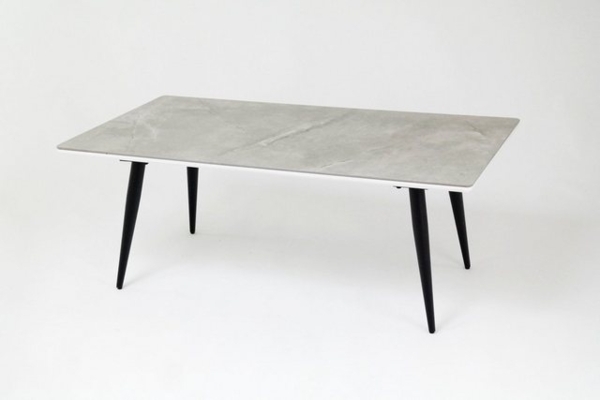 Couchtisch >2120-38< in Keramik Hochglanz grau Marmoriert - 110x42x60 (BxHxT) Bild 4