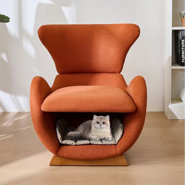 HAUSS SPOLE Loungesessel Haustierfreundlicher Loungesessel,anti-Katzen-Kratz-Stoff,Einzelsofa