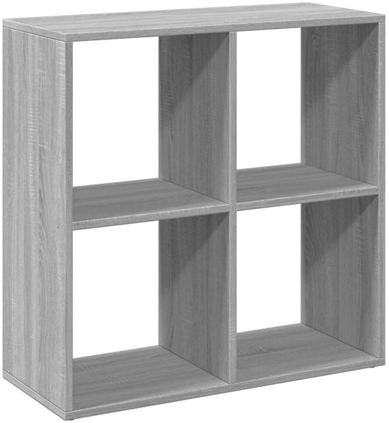 vidaXL Raumteiler-Bücherregal Grau Sonoma 69,5x29x69,5 cm 858008 Bild 6
