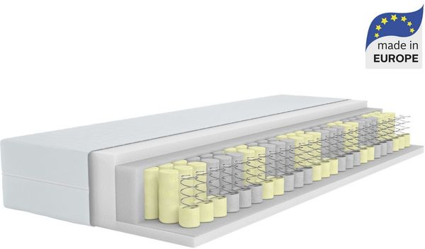 Taschenfederkernmatratze NEUHEIT: Tinden 26, 7 Zonen Matratze 90x200 cm, 140x200 cm & mehr, OTTO home, 26 cm hoch, Wendematratze H2/H3/H4, ergonomisch, 500 Federn (bei 100x200 cm)