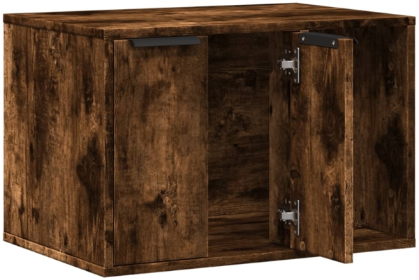 vidaXL Katzenklo Räuchereiche 60x40x40 cm Holzwerkstoff 857728 Bild 3