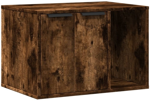 vidaXL Katzenklo Räuchereiche 60x40x40 cm Holzwerkstoff 857728 Bild 1