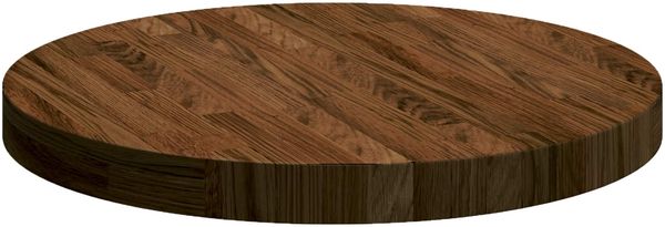 vidaXL Tischplatte Hellbraun Ø 50 x 4 cm Massivholz Eiche 42016015 Bild 5