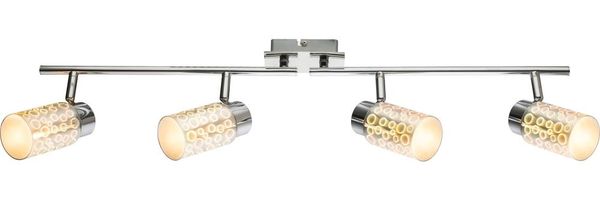 LED 3D Effekt Deckenlampe, bewegliche Spots, L 72 cm