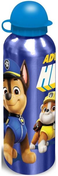 Paw Patrol Trinkflasche 500 ml aus Aluminium für Kinder Dunkelblau