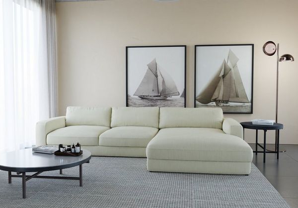 Places of Style Ecksofa Bloomfield, L-Form, extra tiefe Sitzfläche, wahlweise mit Sitztiefenverstellung