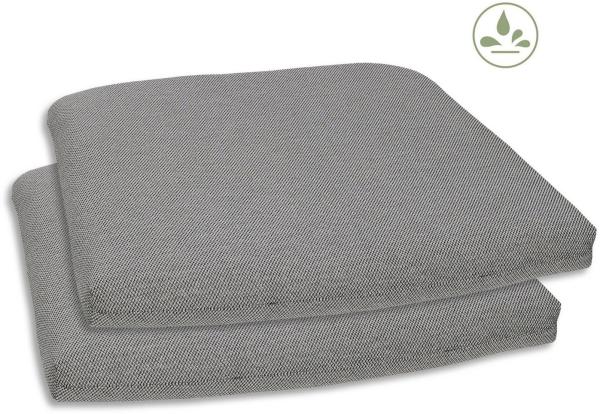 GO-DE Sitzkissen Selina, TOPSELLER!, 2er Set, 40x5x45 cm, wasserabweisend
