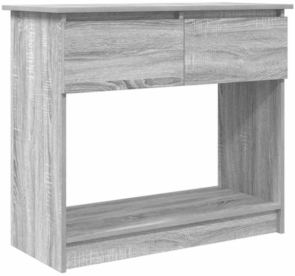 vidaXL Konsolentisch mit Schubladen Grau Sonoma 85,5x38,5x74,5 cm 861396