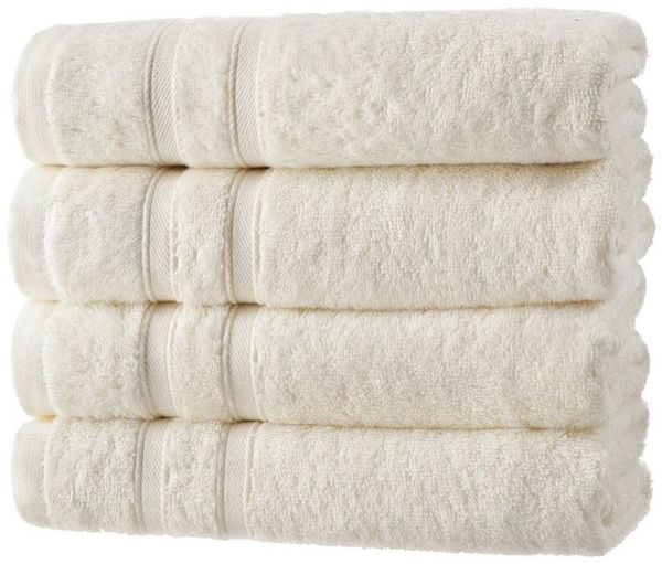 Hometex Premium Textiles Handtuch in nachhaltiger Premium Qualität 450 g/m², 4er Handtücher, Kuschelig weich und sehr saugfähig, Extra flauschige Hotel-Qualität