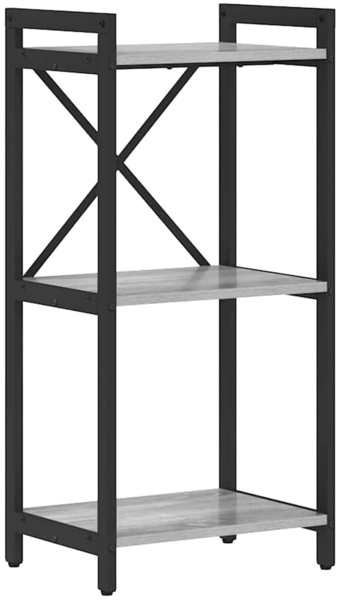 vidaXL Bücherregal Grau Sonoma 40 x 30 x 83 cm Holzwerkstoff 868368