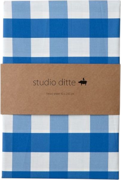 Studio Ditte Spannbettlaken - Kariert - 90 x 200 c