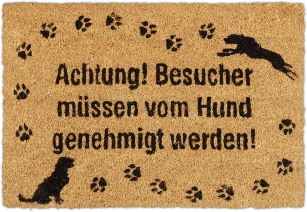 Fußmatte Kokos Hund 10032755