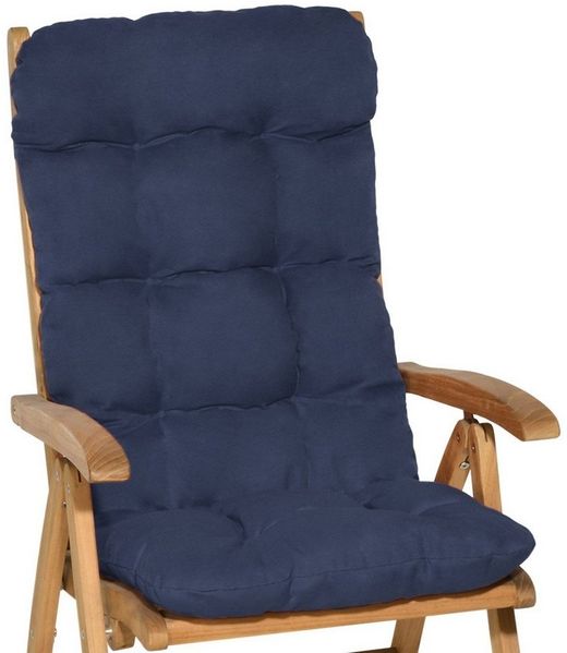 Beautissu Hochlehner Auflage Flair HL Dunkelblau