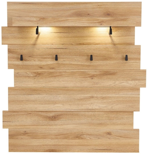 Garderobenpaneel vito Clyde, Holzwerkstoff, Holzfarben, 120 x 125 x 32 cm