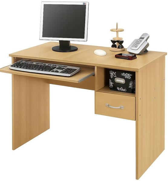 PC-Tisch Computertisch Schülerschreibtisch Buche Dekor #2201