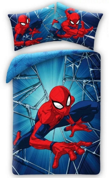 MARVEL Kinderbettwäsche Spiderman Kinder Bettwäsche Set Spinne Wendebettwäsche 100x140cm