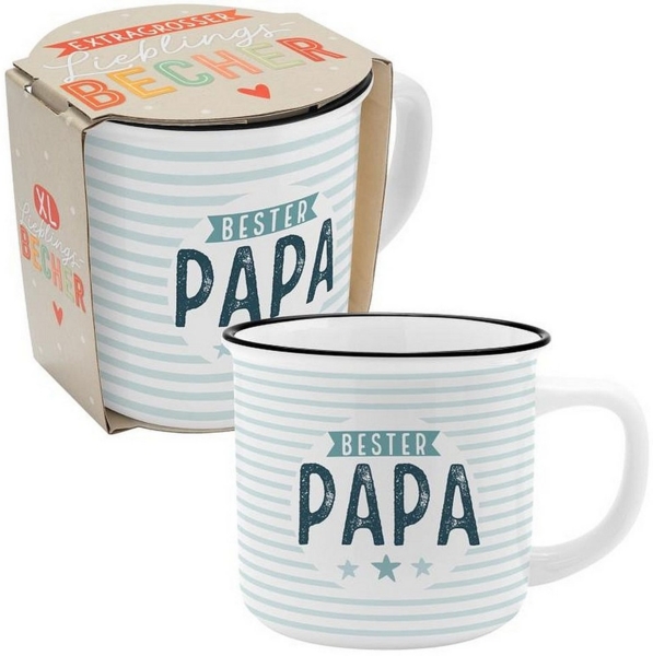 XL Tasse Tee- Kaffeetasse Kaffeebecher 55cl Geschenk Sheepworld PAPA 074171