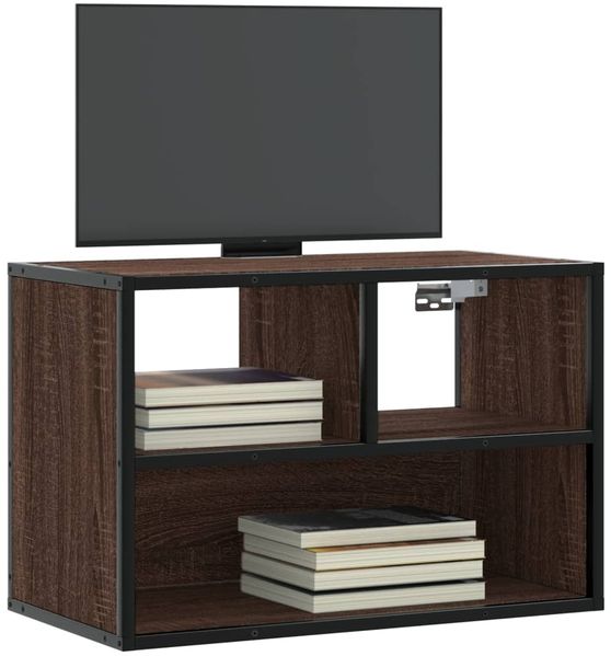 vidaXL TV-Schrank Braun Eiche 60x31x39,5 cm Holzwerkstoff und Metall 848918