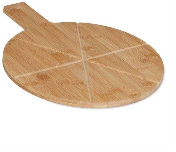 Relaxdays Pizzabrett aus Bambus