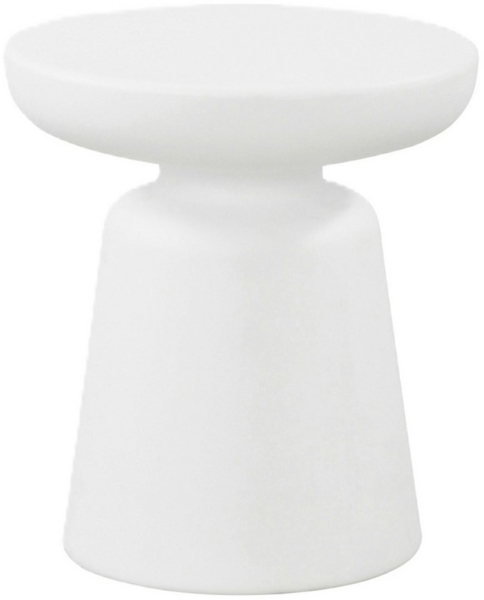 Beistelltisch Posio 44xØ40 cm Weiß [en. casa]
