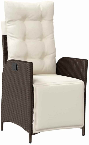 vidaXL Garten Essgruppe 5 pcs Braun Poly Rattan 3380543 Bild 5
