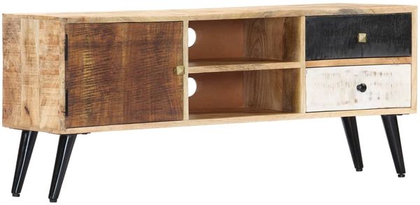 TV-Schrank, TV-Lowboard 115x30x47 cm Mango-Massivholz