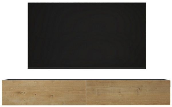 doporro TV-Board TV-schrank Fernsehschrank Low-Board TV-Tisch Wand-hängend F02