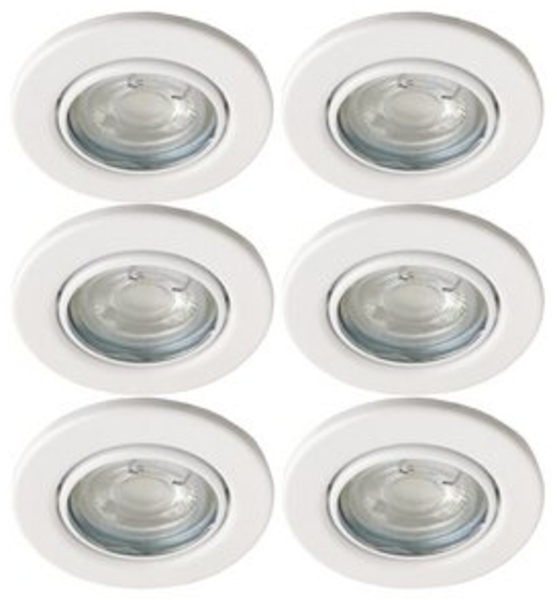 TRANGO LED Einbauleuchte, 3-Stufen dimmbar, 6er Set LED Einbaustrahler 6729-066MO6KSD in Weiß Rund incl. 3-Stufen dimmbar Ultra Flach LED Modul, 6000K Tageslicht (kalt-weiss), Deckenspot, Einbauspot, Deckenleuchte Bild 6