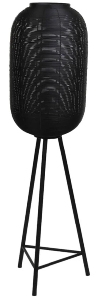 Stehleuchte Dreifuß TOMEK von Light & Living Ø35x136 cm Stehlampe Matt Schwarz