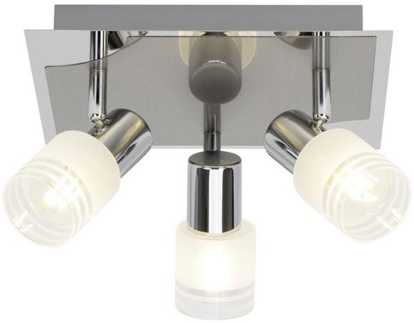 Brilliant Leuchten No. G32434-77 LED Spotrondell Lea E14 3-flammig eisen chrom weiß