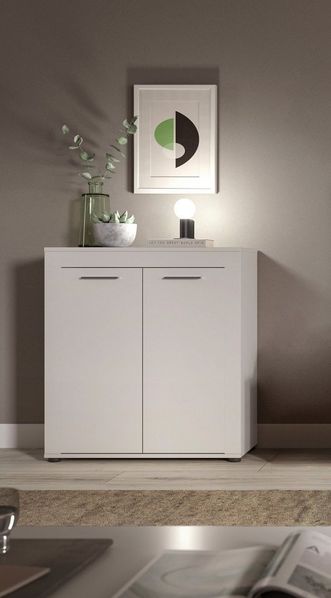 Home affaire Highboard AOSTA, TOPSELLER!, Höhe 88 cm, 2 Türen, 3 Fächer, 2 Einlegeböden (in verschiedenen Farbausführungen, individuell kombinierbar), Kommode, Schrank, Anrichte, Standschrank, Sideboard, Wohnzimmer