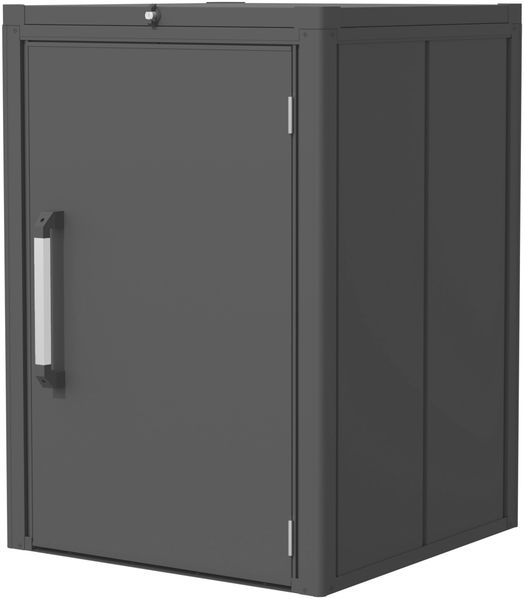 GFP Primeyard Mülltonnenbox 84x84x120 cm Mülltonnenverkleidung Müllbox Metall anthrazit