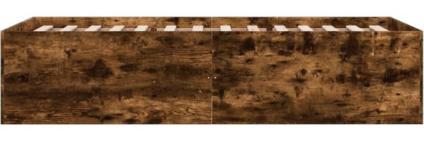 vidaXL Bettgestell Räuchereiche 75x190 cm Holzwerkstoff 3280983 Bild 5